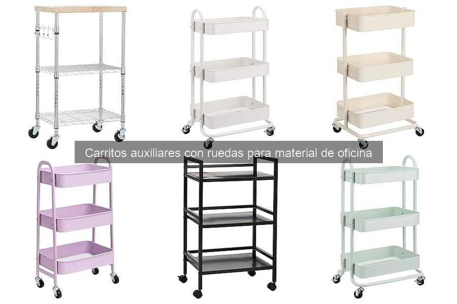 Mejores carritos auxiliares con ruedas para espacios pequeños