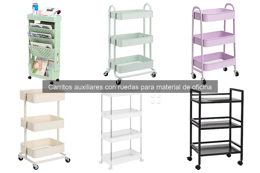 Mejores carritos auxiliares con ruedas para oficina en 2023