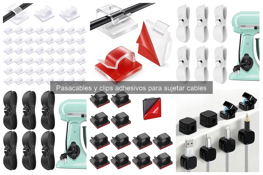 Mejores clips adhesivos para organizar cables en casa