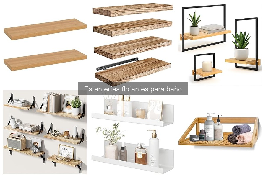 Mejores estanterías flotantes para baños pequeños en 2023