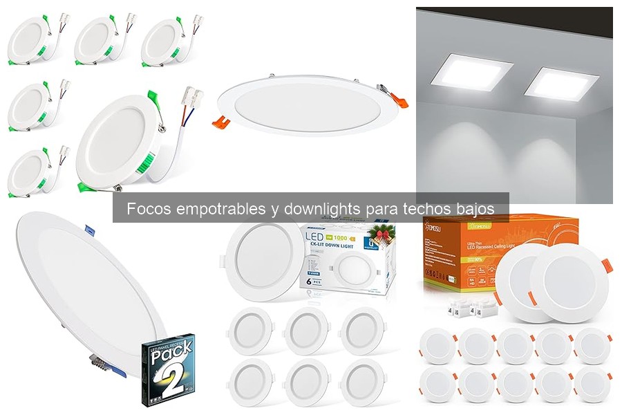 Mejores focos empotrables para espacios pequeños