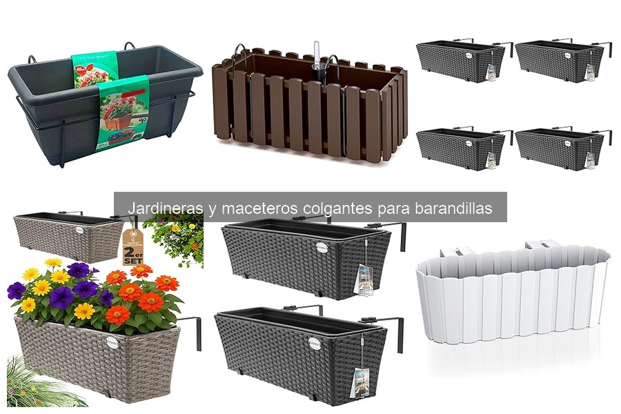 Mejores jardineras y maceteros colgantes para espacios pequeños