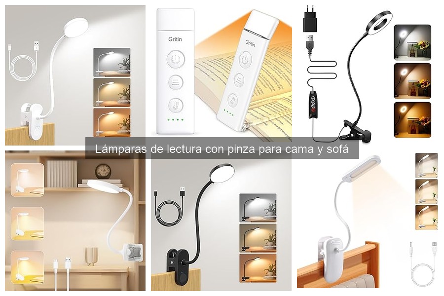 Mejores lámparas de lectura con pinza para sofá en 2023