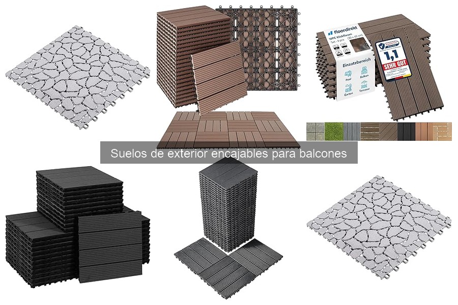 Mejores marcas de suelos de exterior encajables para balcones