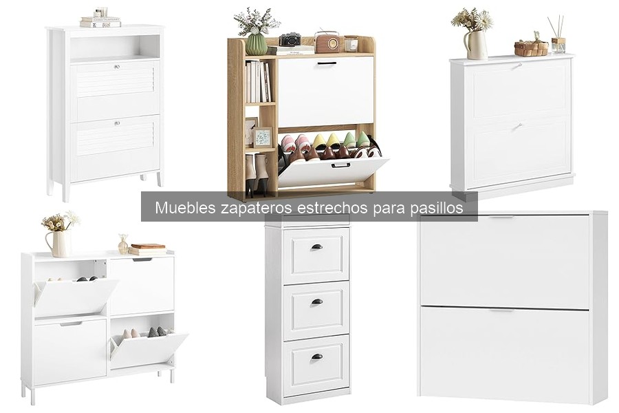** Mejores materiales para muebles zapateros estrechos