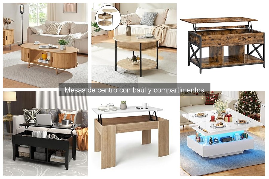Mejores mesas de centro con baúl para casas pequeñas