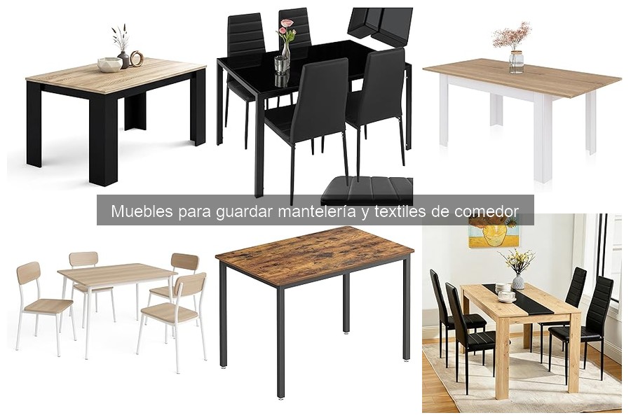 Mejores muebles para guardar mantelería y textiles del comedor