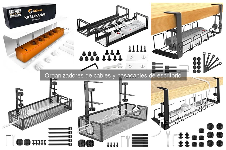 Mejores ofertas en organizadores de cables para escritorio