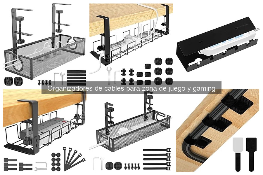 Mejores organizadores de cables para zonas de juego pequeñas