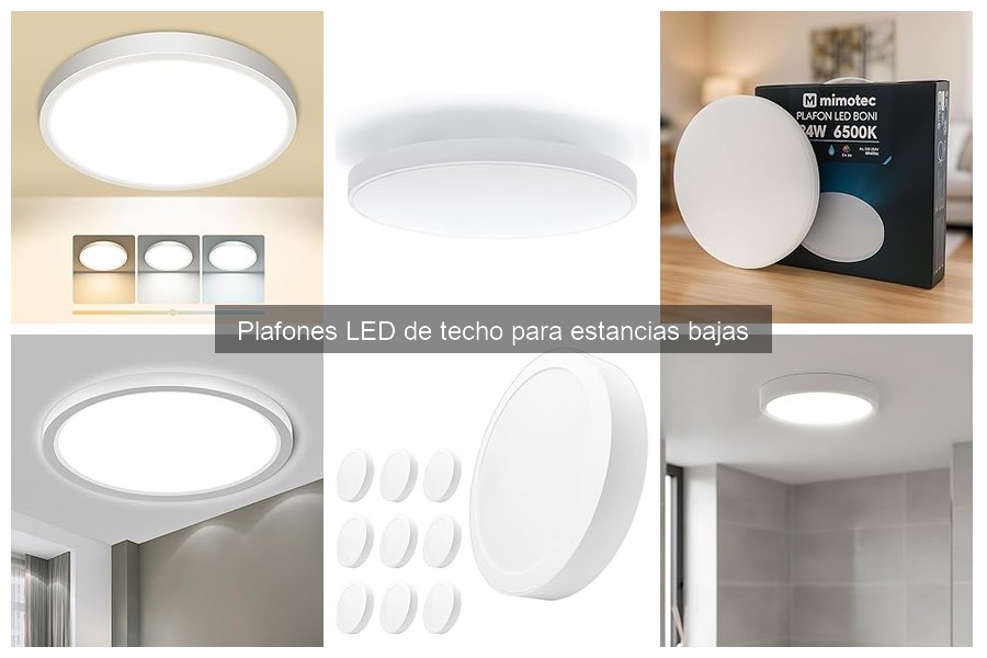 Mejores plafones LED para techos bajos: comparativa 2023