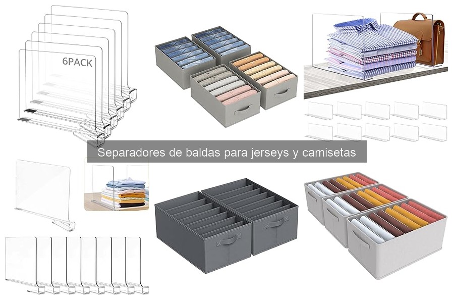 Mejores separadores de baldas para armarios pequeños