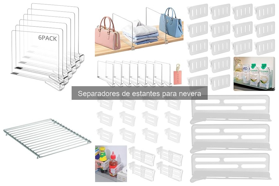Mejores separadores de estantes para nevera: guía de compra