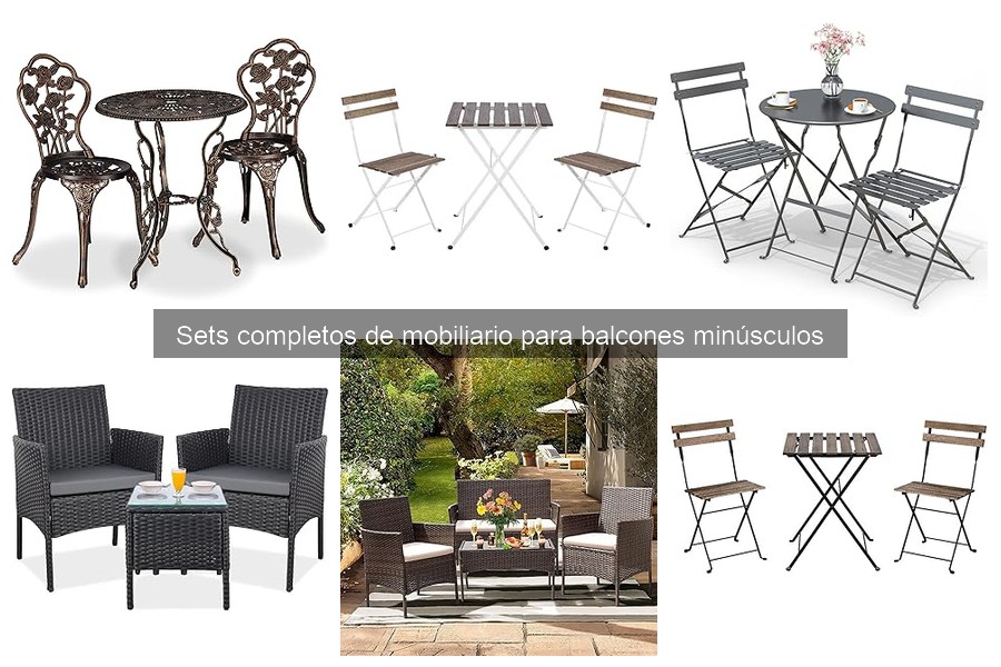 Mejores sets de mobiliario para balcones pequeños en 2023