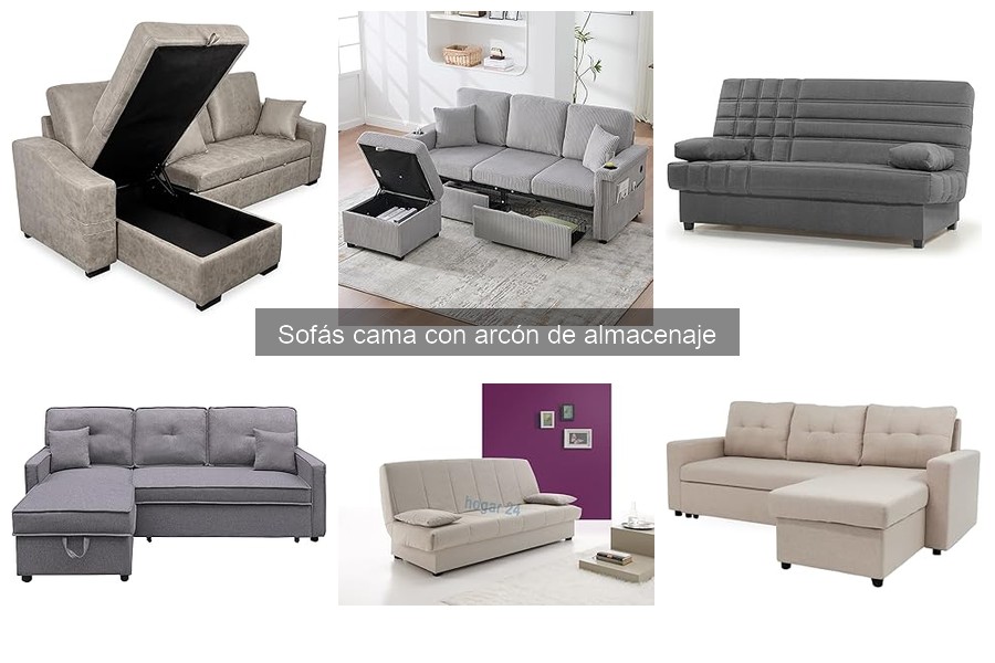 Mejores sofás cama con arcón para casas pequeñas
