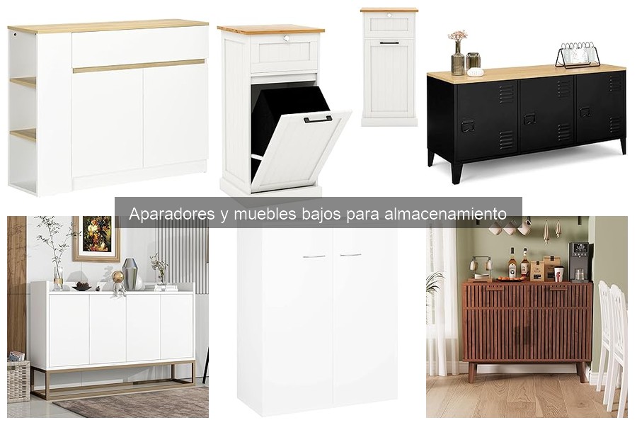 Mejores tiendas para comprar aparadores y muebles bajos económicos
