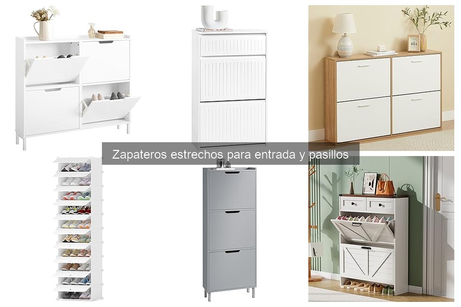 Mejores zapateros estrechos para pasillos reducidos