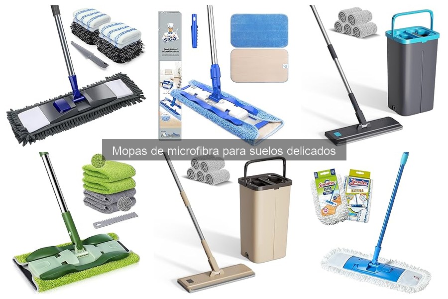 Mopas de microfibra para suelos delicados: limpieza segura