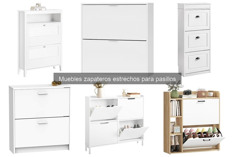 Muebles zapateros estrechos: estilos para cada decoración