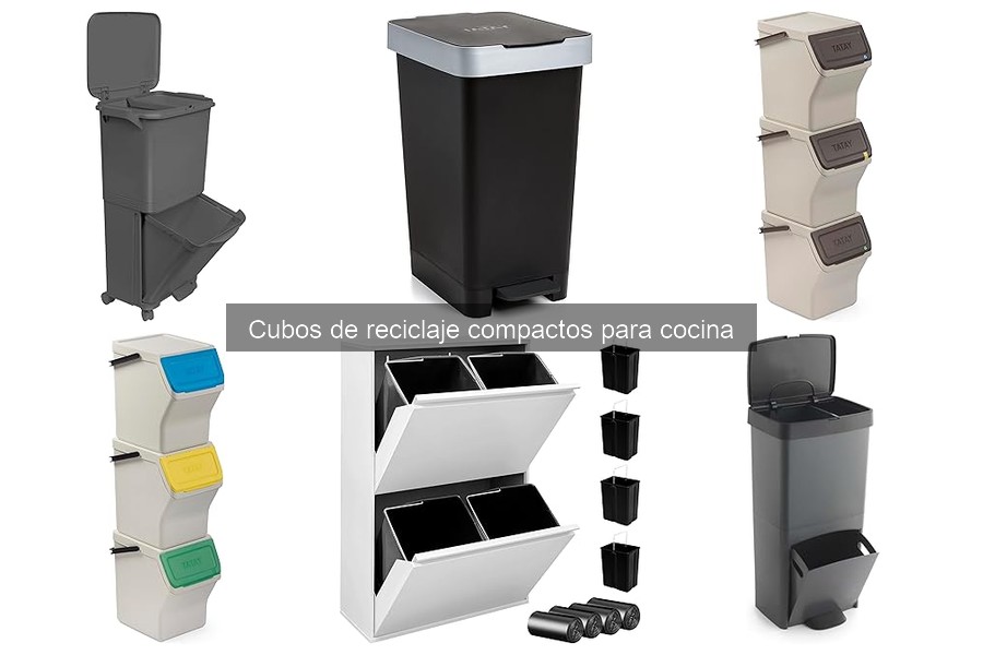 Opiniones sobre cubos de reciclaje compactos para cocina
