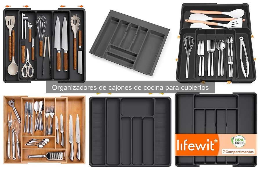 Opiniones sobre organizadores de cajones de cocina populares