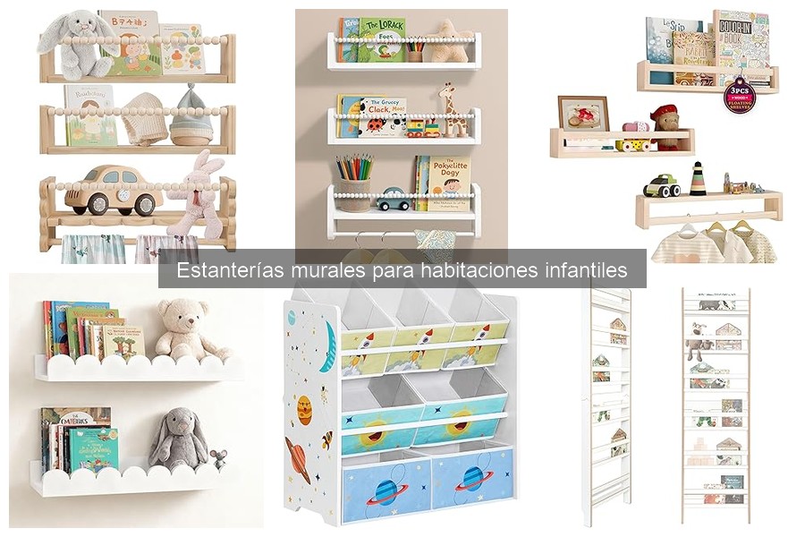 Organiza juguetes en estanterías murales infantiles fácilmente