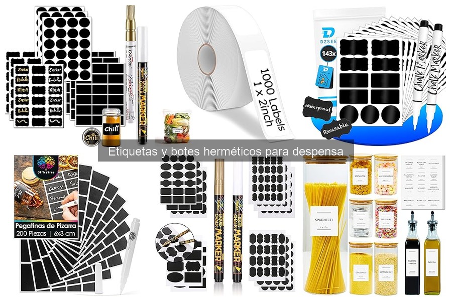 Organiza tu despensa con etiquetas y botes herméticos