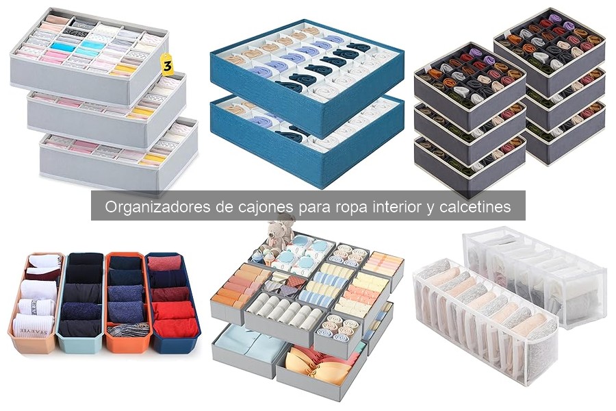 Organiza tu ropa interior y calcetines en cajones fácilmente