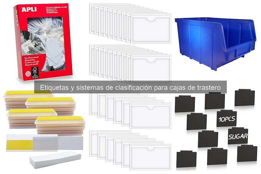 Organiza tu trastero con etiquetas de colores: guía práctica