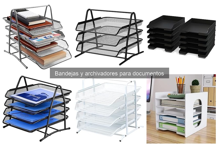 Organiza tus documentos con bandejas y archivadores eficaces