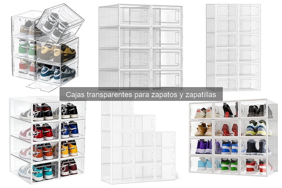 Organiza tus zapatos con cajas transparentes efectivas