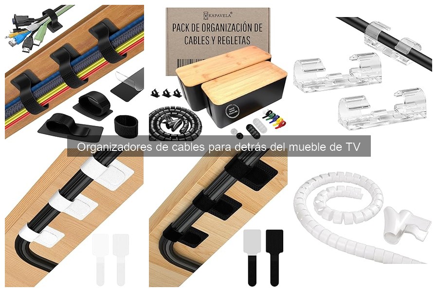 Organizadores de cables detrás del mueble TV: ¿Qué son?