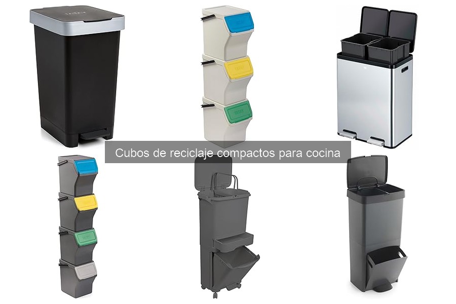 Precios de cubos de reciclaje compactos para cocina