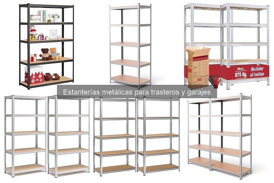 Precios de estanterías metálicas para trasteros y garajes