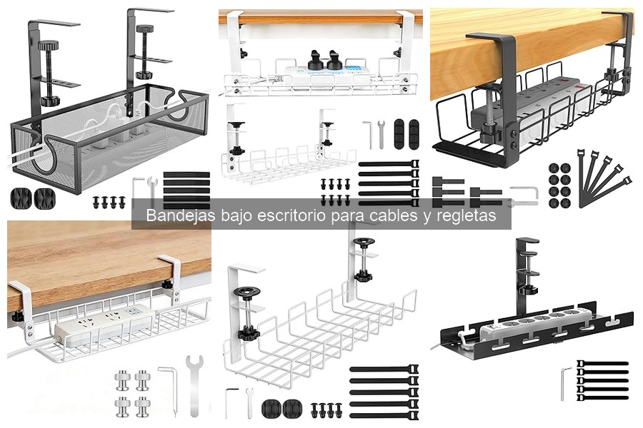 Problemas comunes con bandejas bajo escritorio para cables