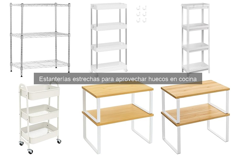 Problemas comunes con estanterías estrechas en la cocina