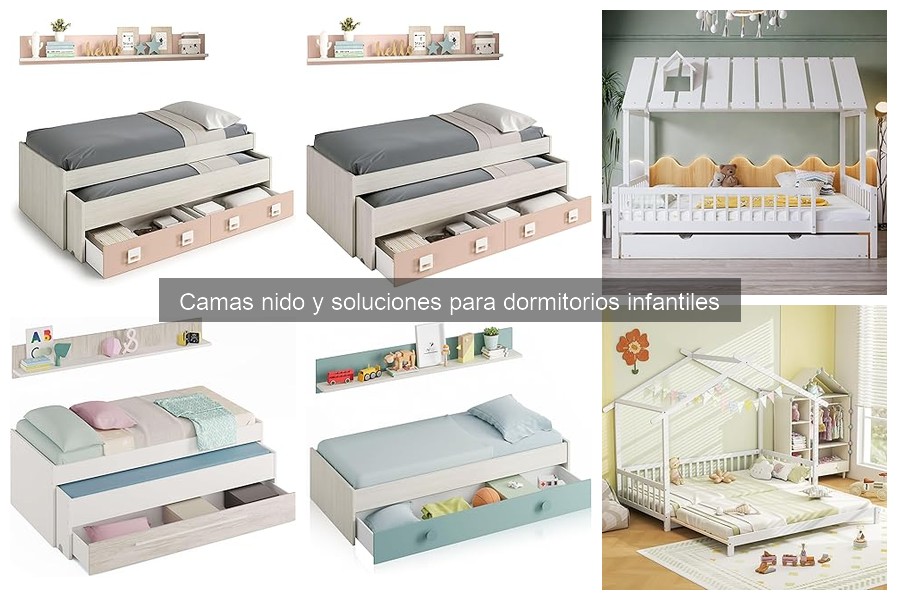 ¿Qué es una cama nido y cómo funciona en dormitorios infantiles?