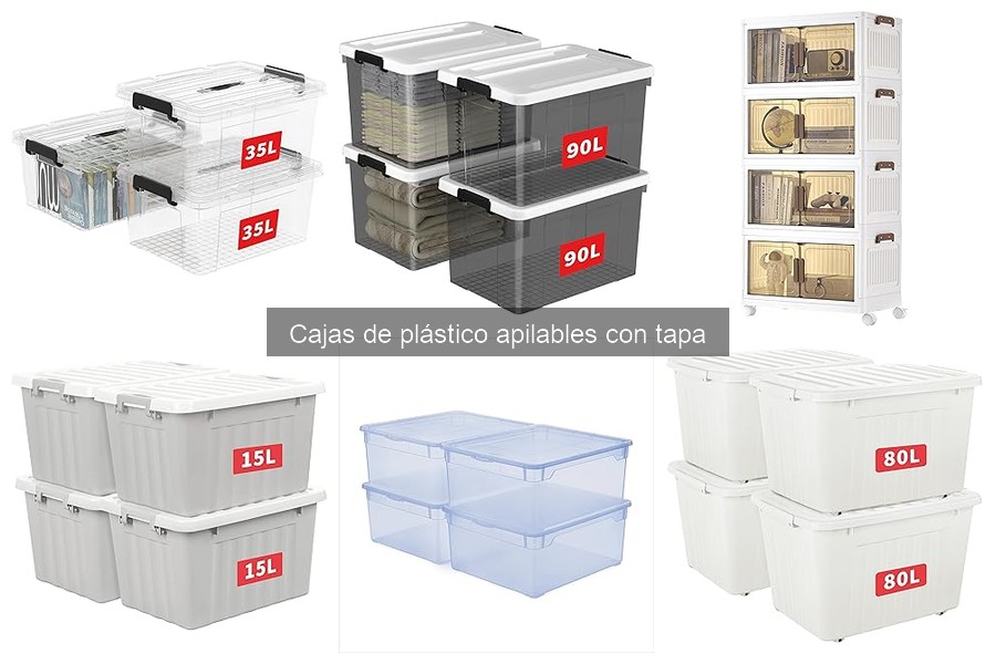 ¿Qué son las cajas de plástico apilables con tapa?