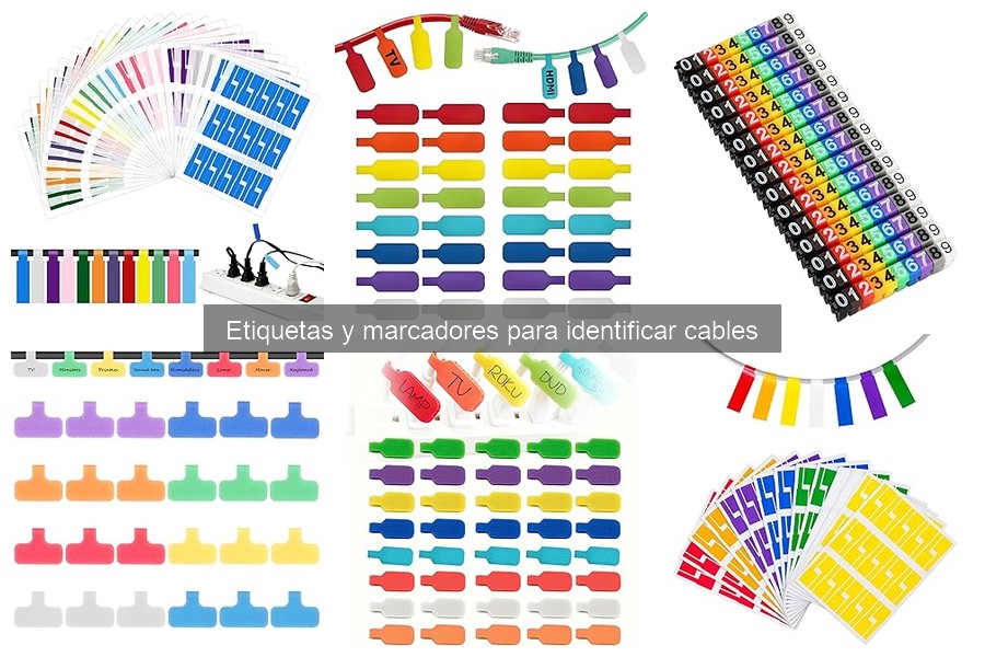 ¿Qué son las etiquetas y marcadores para identificar cables?