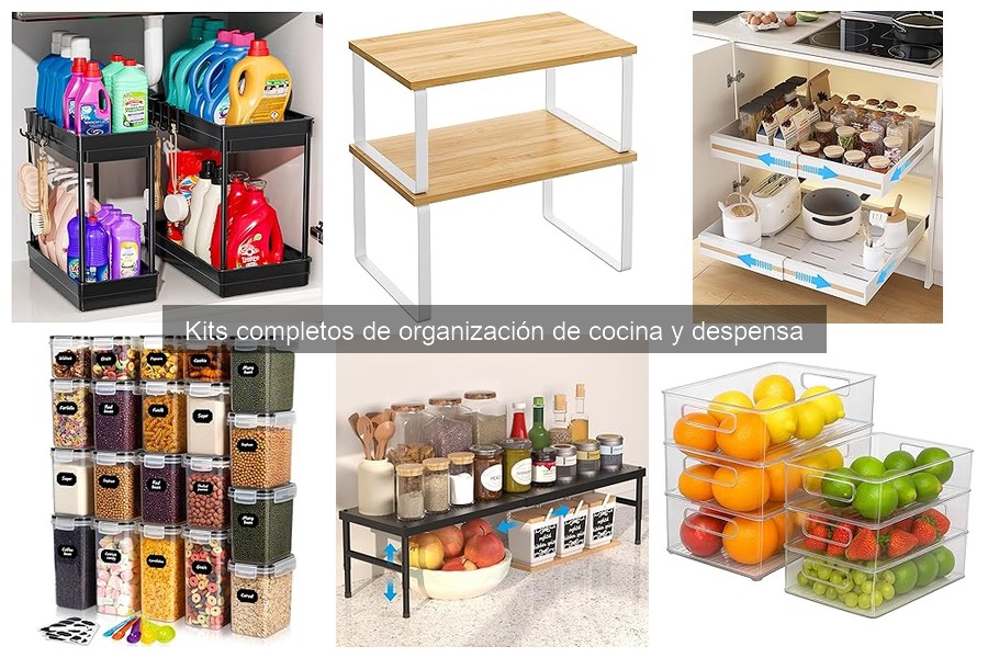 ¿Qué son los kits de organización para cocina y despensa?