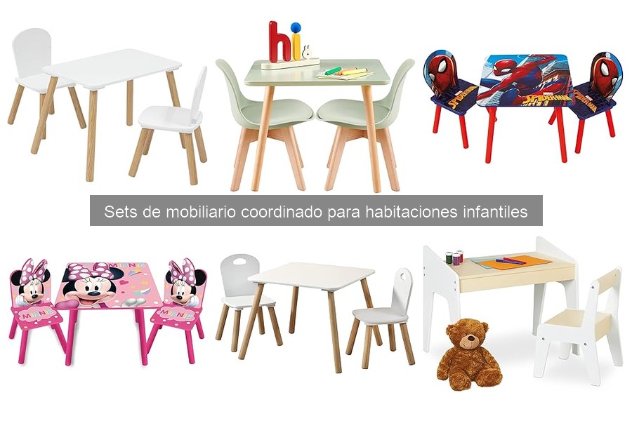 Sets de mobiliario coordinado para habitaciones infantiles