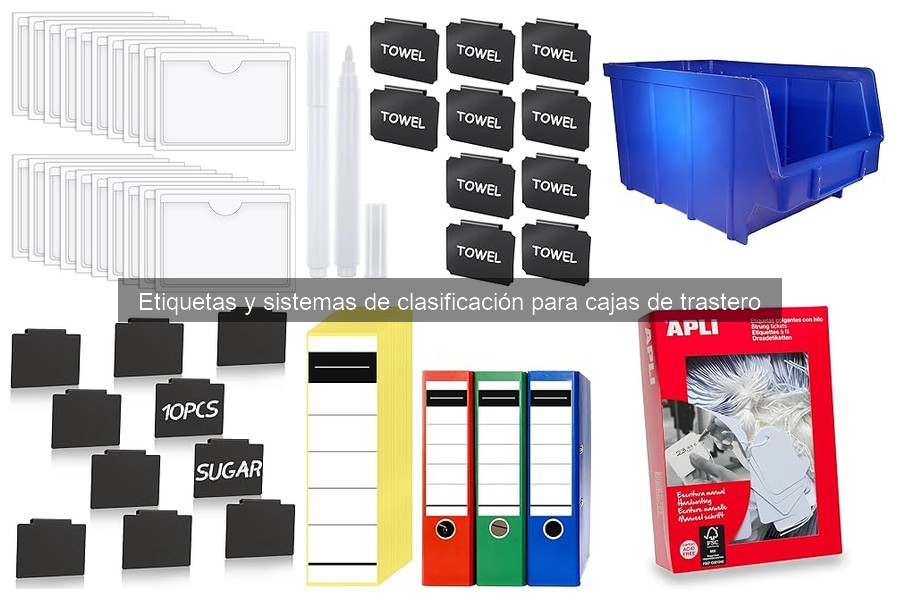 Soluciones para etiquetas que se despegan en cajas de trastero