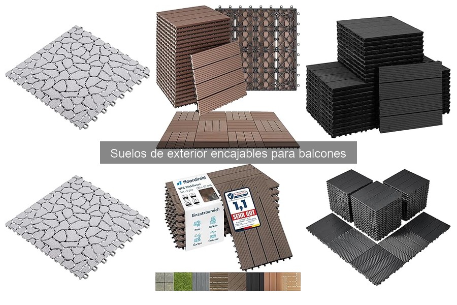Suelos de exterior encajables: características y beneficios