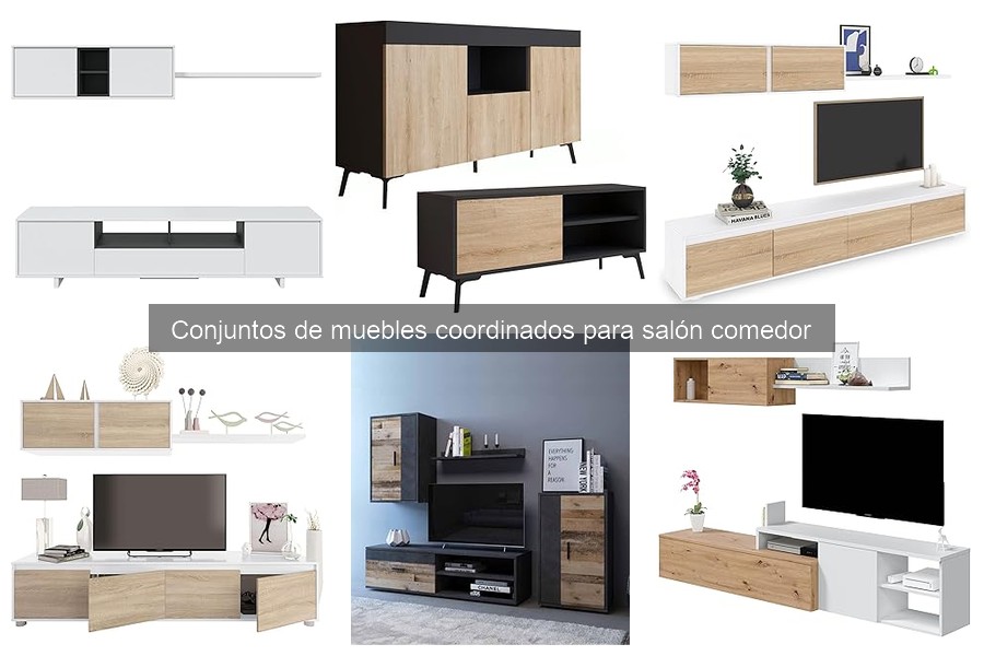 Tendencias actuales en conjuntos de muebles para salón comedor
