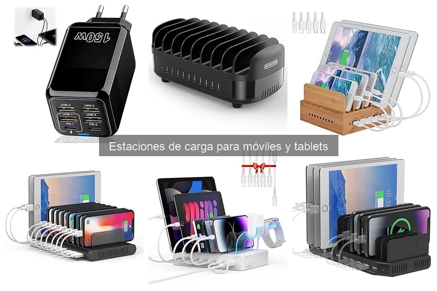 Tipos de estaciones de carga para móviles y tablets