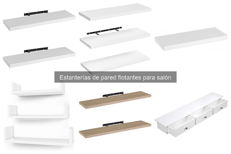 Tipos de estanterías de pared flotantes para tu salón