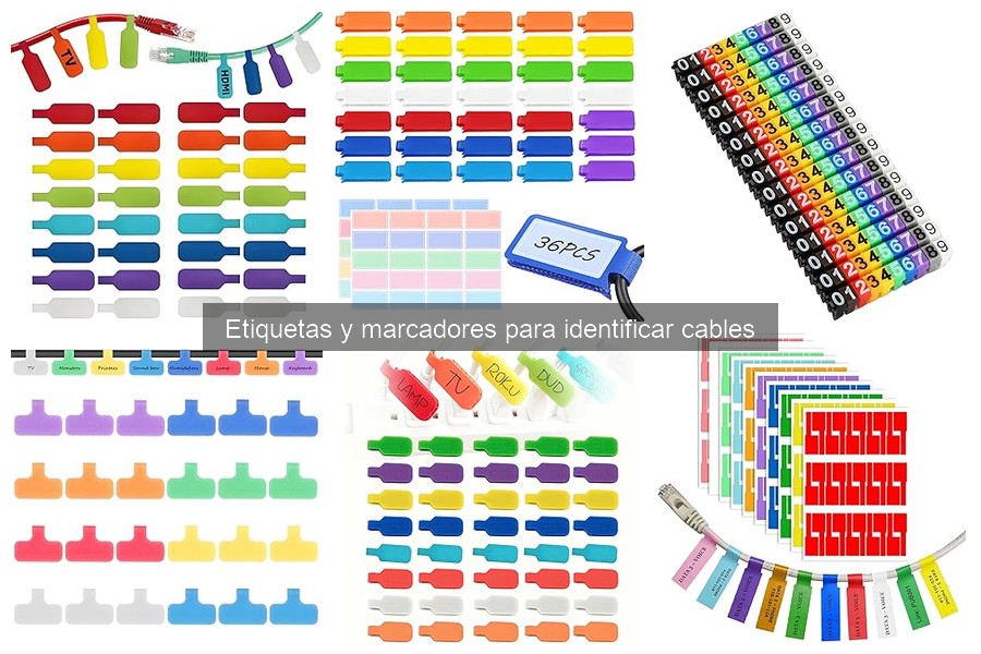 Tipos de etiquetas para cables que te ayudarán a organizar