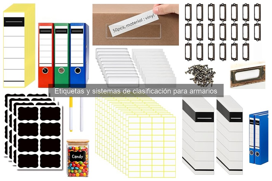 Tipos de Etiquetas para Organizar Armarios: Opciones Útiles