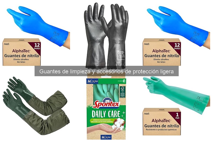 Tipos de guantes de limpieza: opciones y usos ideales