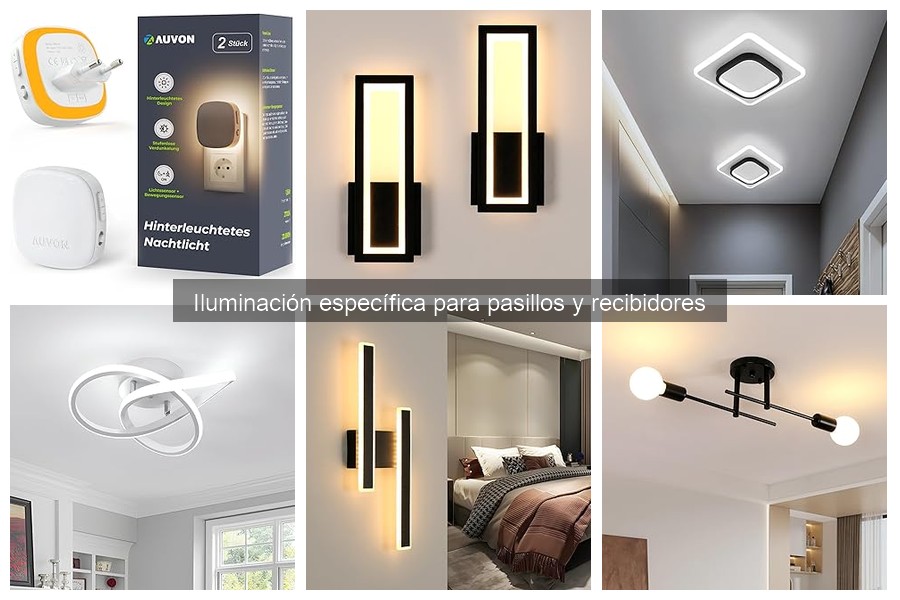 Tipos de iluminación ideales para pasillos y recibidores