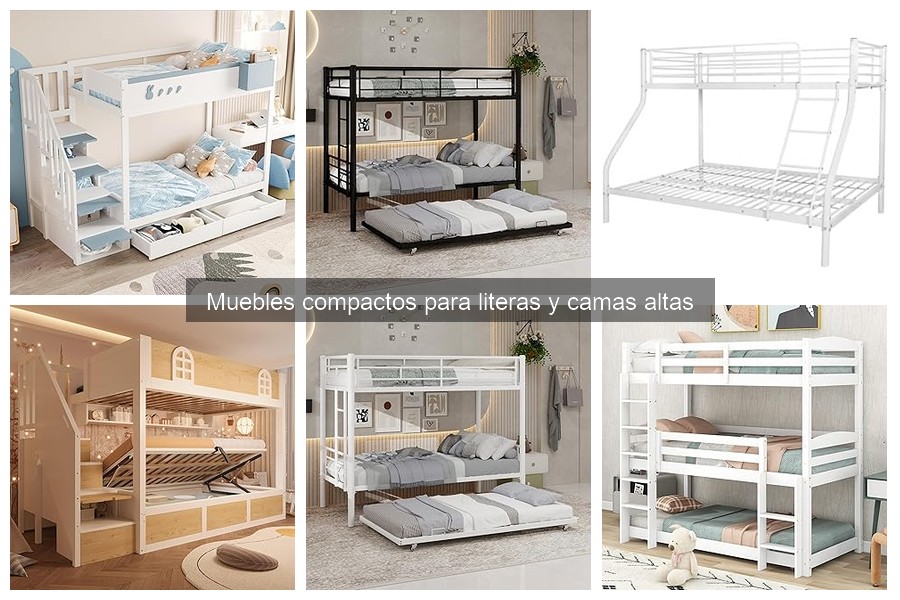 Tipos de muebles compactos para literas y camas altas